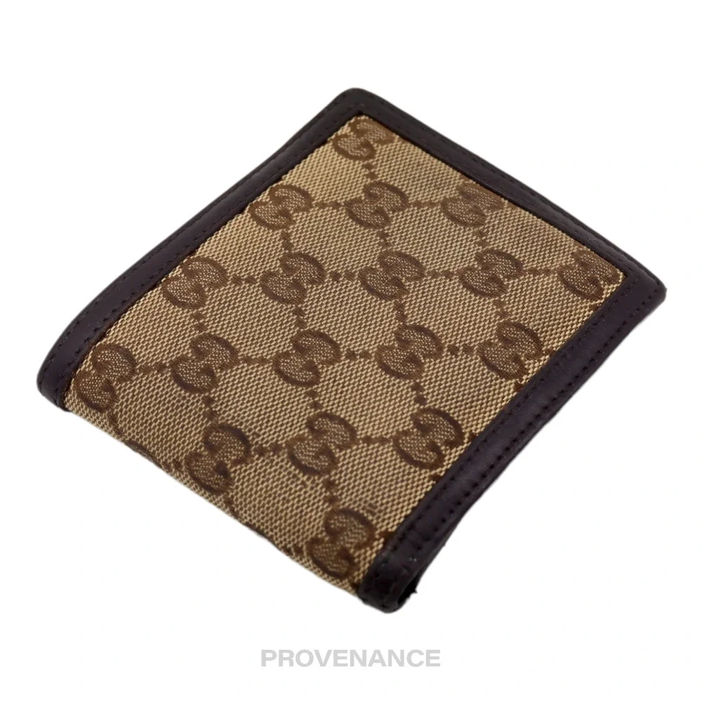 🔴 Gucci Bifold Wallet - GG Canvas Brown - Picture 4 of 9